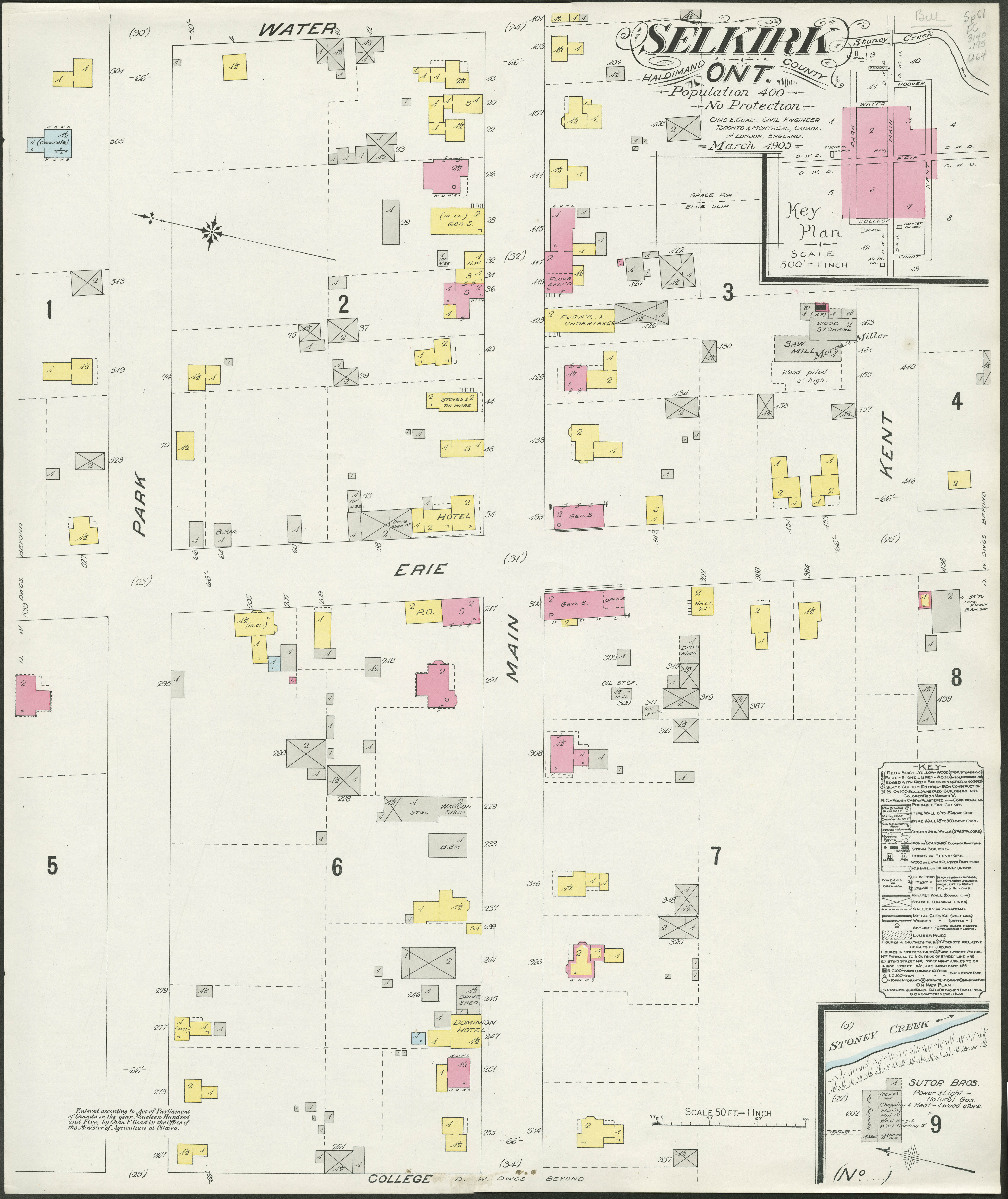 Fire Insurance Plans - Selkirk, 1905
